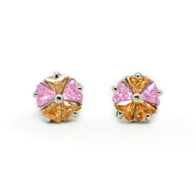Rosie Bridal Earrings: Sparkling Sterling Silver Stud Earrings